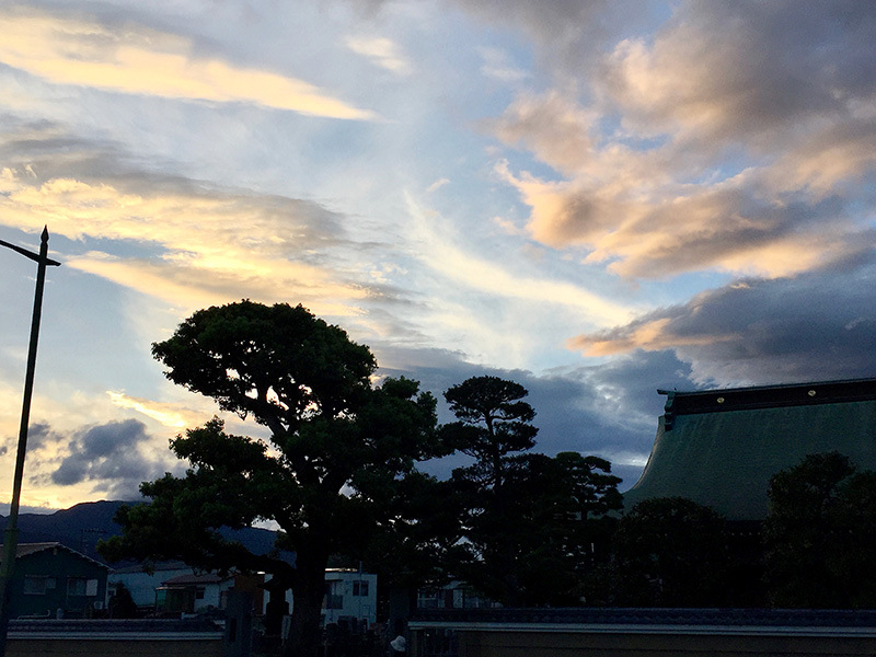 夕暮れの小田原宿の写真