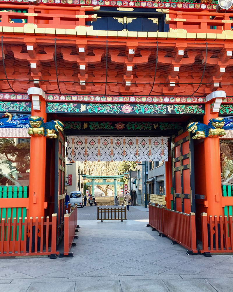 神田明神の鳥居の写真