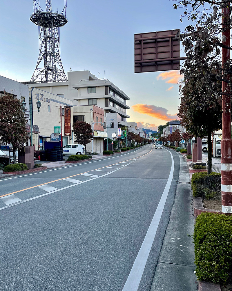 韮崎宿に入った写真