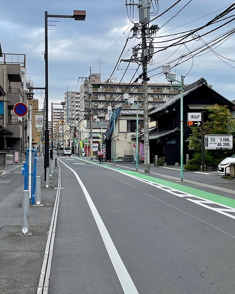 草加宿の街並みの写真