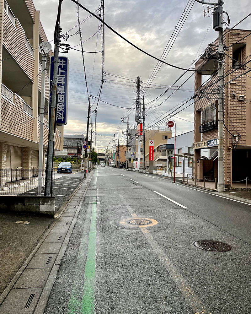 北越谷駅から続く日光街道の写真